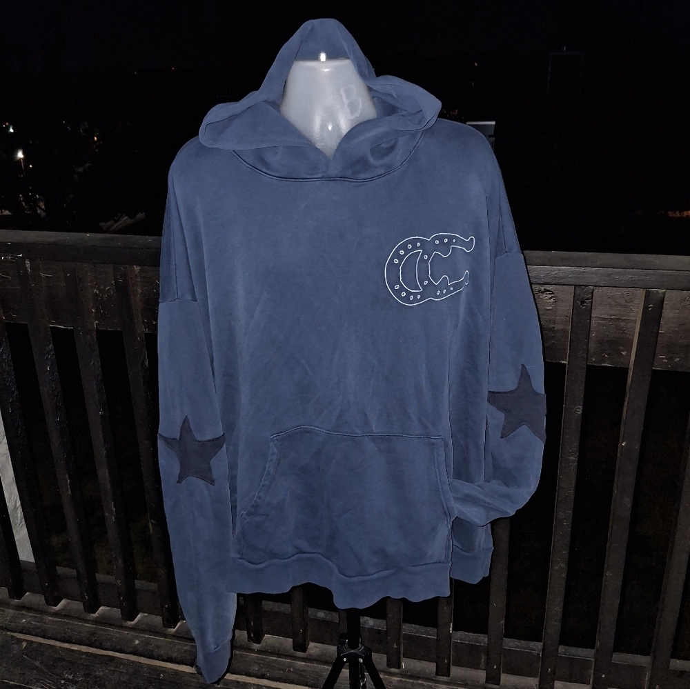 NWOT Beyoncé Cowboy Carter Blue CC Live 25 Horseshoe Hoodie Size 3XL